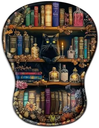 Cat Mouse Pad with Wrist Rest Cute Ergonomic Mousepad Middle Concave Office | Book Review: Tested and Rated
