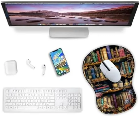 Close look at the Cat Mouse Pad with Wrist Rest Cute Ergonomic Mousepad Middle build quality