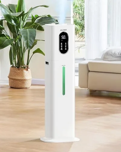 Humidifiers for Bedroom 500 sq ft,2.1Gal/8L Cool Mist Humidifier Large Room | With Essential Review: Tested and Rated