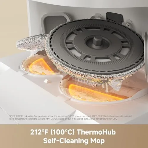 Close look at the dreame L60 Ultra FE Robot Vacuum and Mop, 212°F (100°C) build quality