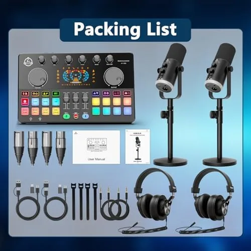 Testing the Podcast Equipment Bundle for 2, Audio Interface with 2 Dynamic over two weeks