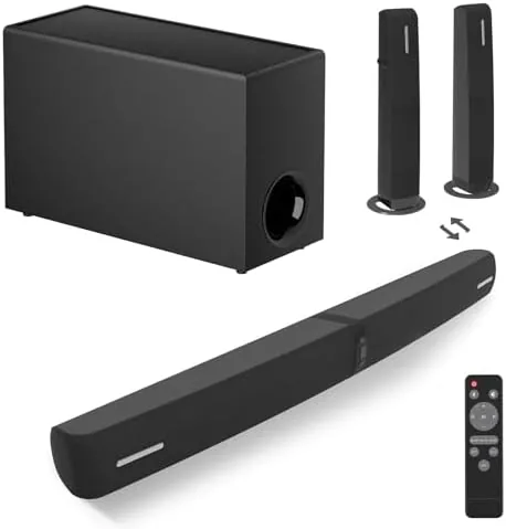 Sound Bar with Subwoofer, 110W Sound Bar for Smart TV with Adjustable Deep Bass Review: Tested and Rated