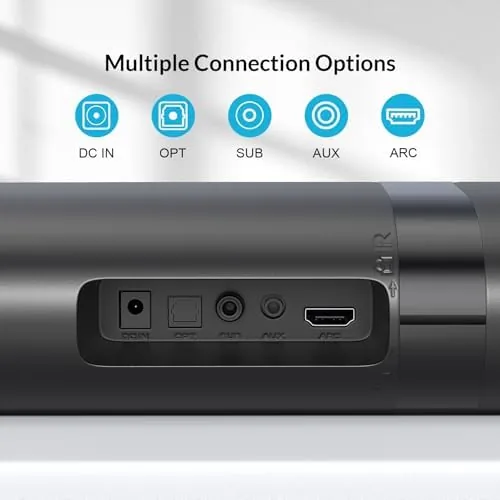 The Sound Bar with Subwoofer, 110W Sound Bar for Smart TV compared in context