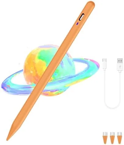 Stylus Pen for Android Tablet/Phones, Tablet Pencil for iOS/Android,Orange | Fast Charge Stylist for Review: Tested and Rated
