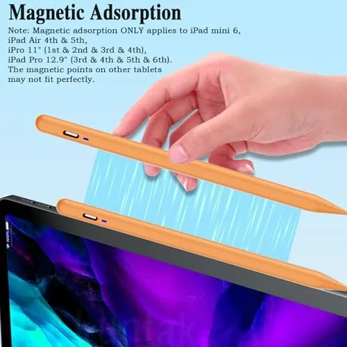 The Stylus Pen for Android Tablet/Phones, Tablet Pencil for iOS/Android,Orange | in real use