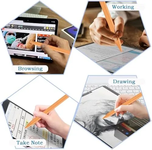 The Stylus Pen for Android Tablet/Phones, Tablet Pencil for iOS/Android,Orange | compared in context