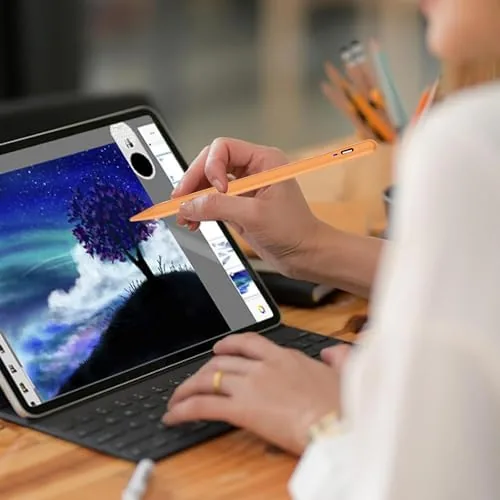 Testing the Stylus Pen for Android Tablet/Phones, Tablet Pencil for iOS/Android,Orange | over two weeks