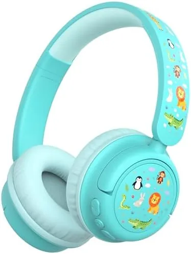 Overview of the iClever BTH22 Kids Bluetooth Headphones for Toddler Travel, 60H Play