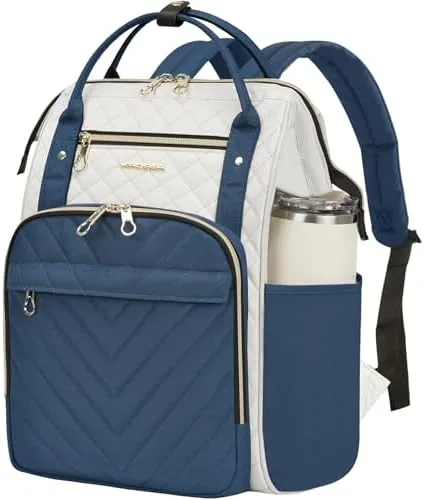 KROSER Laptop Backpack 17" Stylish Backpack Work for Men-Beige/Haze Blue | Water Repellent College Review: Tested and Rated