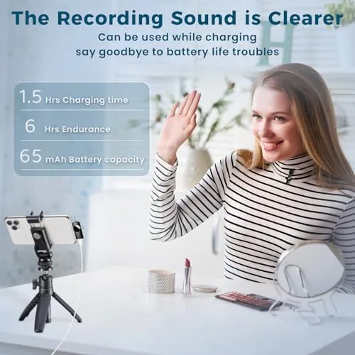 The Mini Microphone for iPhone Android, 3 Wireless Lavalier Microphones | in real use