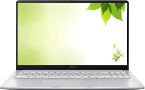 ASUS 15 inch FHD IPS Chromebook in Pastel Silver with the screen open