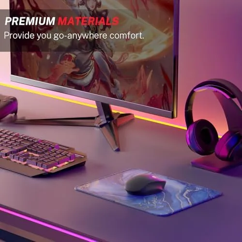 The MROCO 3-Pack Mouse Pads, 30% Larger Surface, 8.5 x 11 compared in context