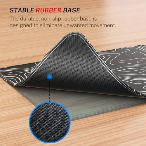 The MROCO 3-Pack Mouse Pads, Larger Surface, 8.5 x 11 in in real use