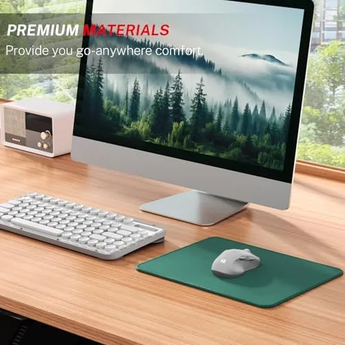 The MROCO 3-Pack Mouse Pads, 30% Larger Surface, 8.5 x 11 compared in context