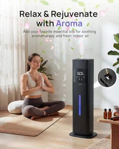 Another view of the Humidifier Large Room, 2.1Gal/8L Cool Mist Humidifiers for Bedroom 500