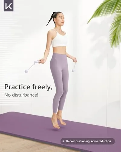 The KEEP Yoga Mat 7mm Thick Non Slip - Extra Cushion in real use
