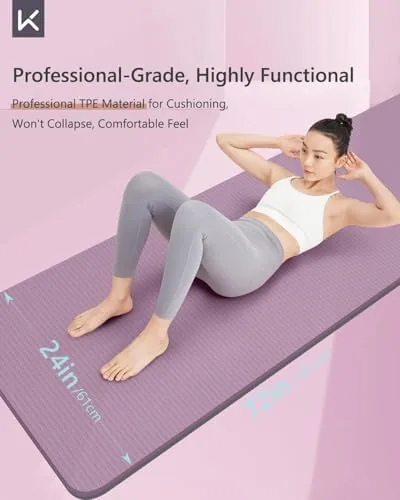 Another view of the KEEP Yoga Mat 7mm Thick Non Slip - Extra Cushion