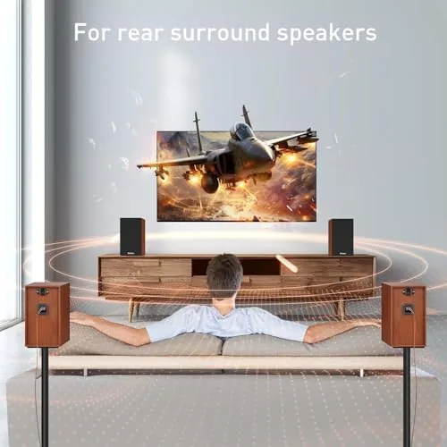 Testing the Elimavi Passive Bookshelf Speakers, Requires a Receiver or Amplifier, Brown over two weeks