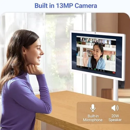 Close look at the 22-Inch Portable TV on Wheels, 1080p Portable Touch Screen Monitor build quality