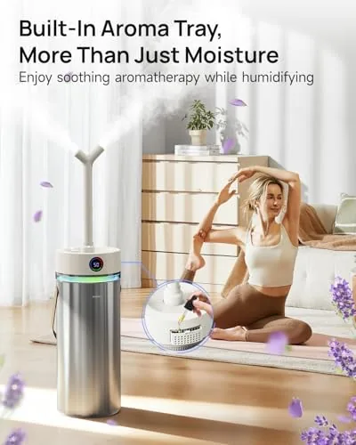 The Feekaa Stainless Steel Humidifier, 8L/2.1Gal Cool Mist Humidifiers for Bedroom compared in context