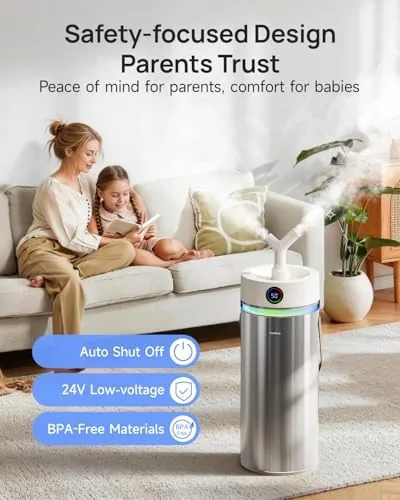 Testing the Feekaa Stainless Steel Humidifier, 8L/2.1Gal Cool Mist Humidifiers for Bedroom over two weeks