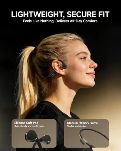 The PSIER Bone Conduction Headphones, 2026 Upgrade Open Ear Running Headphones in real use