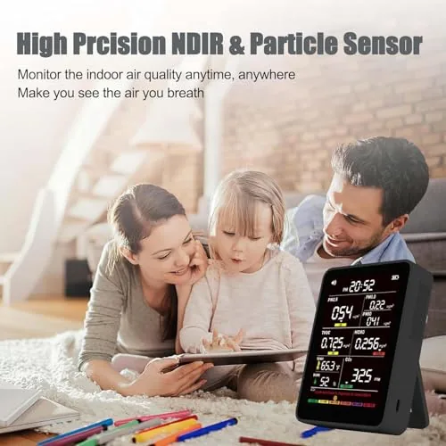 The 16-in-1 Indoor Air Quality Monitor, High-Precision Multi-Parameter Smart Air Quality compared in context