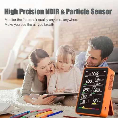 The 16-in-1 Indoor Air Quality Monitor, High-Precision Multi-Parameter Smart Air Quality compared in context