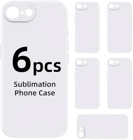 6 Pieces Sublimation Phone Case Blanks for iPhone 16e / 17e 6.1" | Customize Review: Tested and Rated
