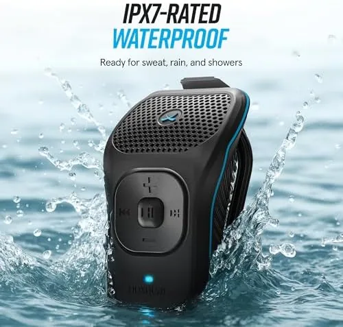 Testing the noxgear 39g Wearable Bluetooth Speaker, Mini Clip-On, Bright Blue | over two weeks