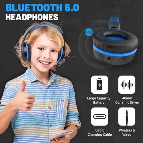 The UKELALA U2B ANC Wired & Wireless Bluetooth 6.0 Headphones Foldable compared in context