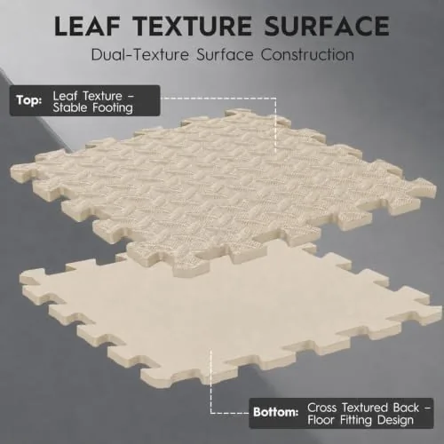 Another view of the 18 Pcs EVA Foam Floor Tiles, Puzzle Exercise Mat Set