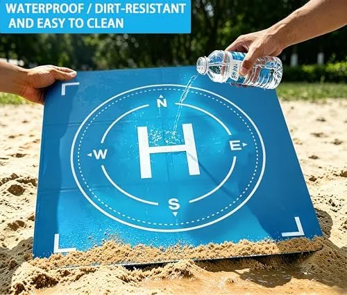 The Drone Landing Pad Weighted, Foldable Launch Pad for DJI Drone compared in context