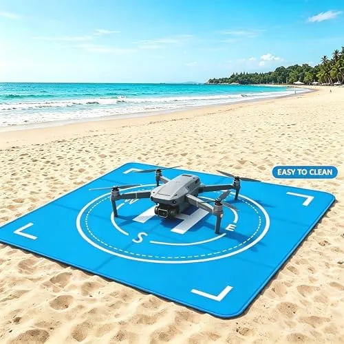 Testing the Drone Landing Pad Weighted, Foldable Launch Pad for DJI Drone over two weeks