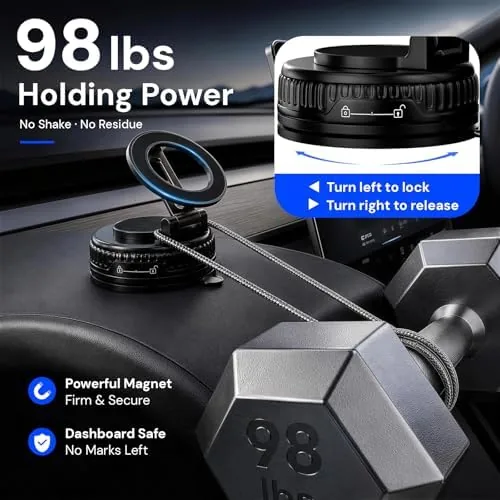 The dashboard suction mount compared with a vent clip mount and a CD slot mount