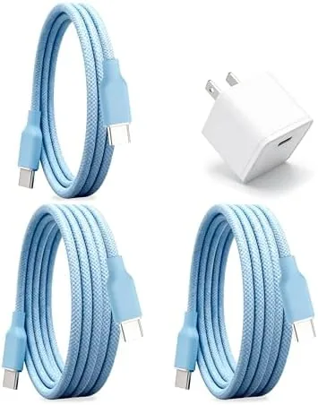 Overview of the 30W USB C Fast Charger, PD PPS Charger, 3 Cables