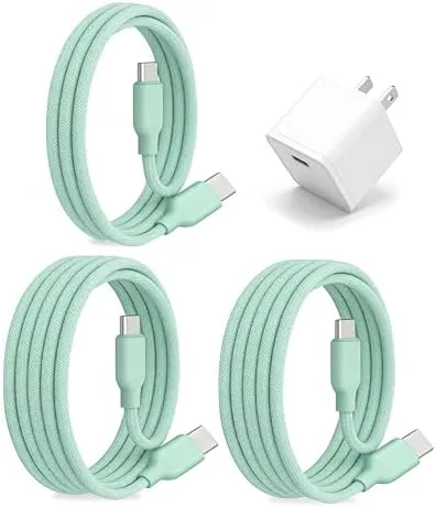 Overview of the 30W USB C Fast Charger, PD PPS Charger, 3 Cables