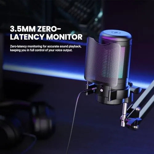 Testing the USB Gaming Microphone Kit, RGB Condenser Mic with Mute, Gain over two weeks