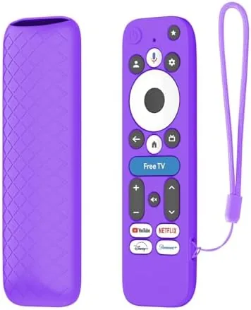 Overview of the LEFXMOPHY Purple Case Cover for onn Google TV 4K Pro