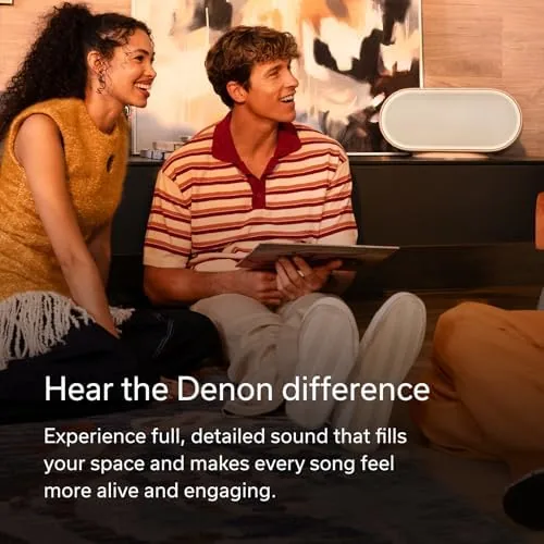 Close look at the Denon Home 600 Speaker, Wireless Smart Speaker with Stereo Sound build quality
