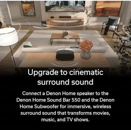 The Denon Home 600 Speaker, Wireless Smart Speaker with Stereo Sound compared in context