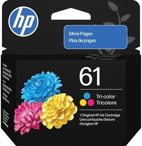 HP 61 Tri-Color Ink Cartridge | Works with DeskJet 1000, 1510, 2050, 2510, 2540 Review: Tested and Rated