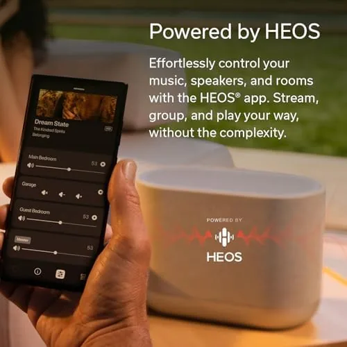 Another view of the Denon Home 400 Speaker, Wireless Smart Speaker with Stereo Sound