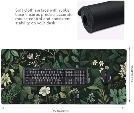 The XXL Gaming Mouse Pad 35.4x15.7 Inch, Large Extended Desk Mat in real use