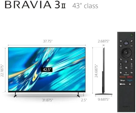 The Sony 43 Inch BRAVIA 3 II LED 4K HDR Smart in real use