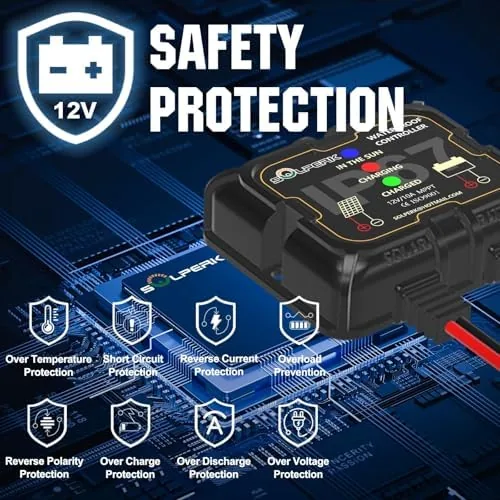 Close look at the SOLPERK MPPT Solar Charge Controller 10A 12V Waterproof Controller | build quality