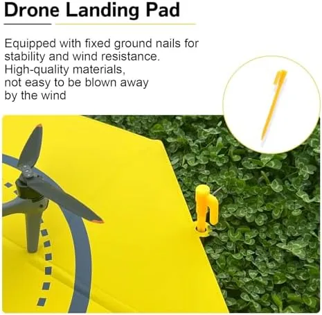 The Drone Landing Pad Pro,Waterproof PU Material Foldable Drone Launch Pad in real use