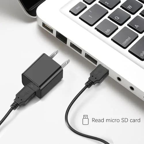 Detail shot of the Wireless Spy Smart Small 1080P Indoor USB Charger Hidden WiFi features