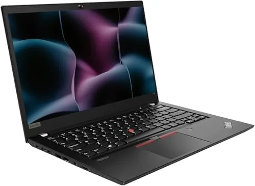 The ThinkPad T14 running a productivity suite with several windows open
