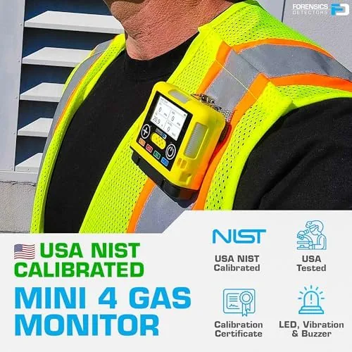 Close look at the 4 Gas Monitor | Mini & Small | USA NIST build quality